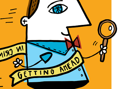 Getting Ahead Blog Illustration blog getting ahead illustration magnifying glass