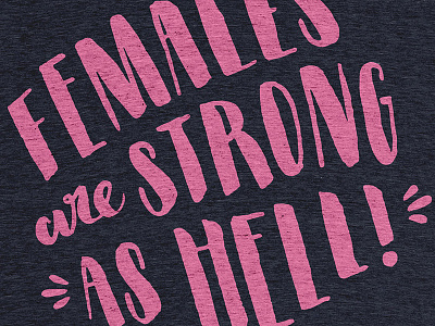 #Femalesarestrongashell cotton bureau females are strong as hell lettering netflix tee type unbreakable kimmy schmidt