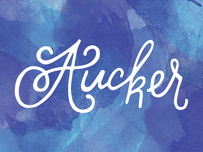 Aucker Script a aucker lettering script swash typography