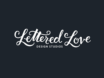 Lettered Love branding identity l lettering logo love mark script stationery swash typography wedding