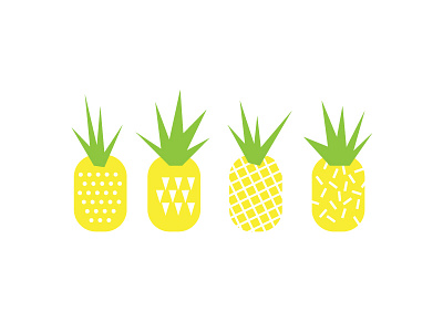 Pineapples fruit illustration pineapple