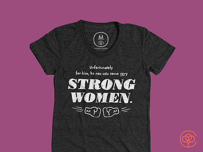 Strong Women Tee boxing hand lettering lettering letters serif slab serif typography