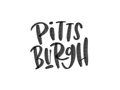PiTTsBuRgH city lettering letters pitt pittsburgh typography