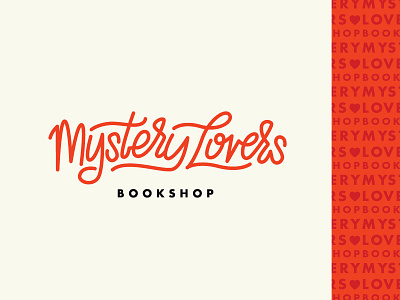 Revisited an Old Wordmark book bookshop branding identity lettering logo lovers mystery wordmark