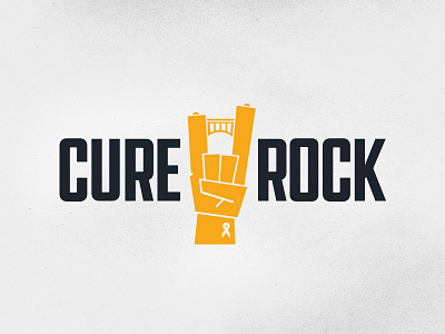 Cure Rock Identity benefit branding bridge cancer cure identity logo mark pgh pittburgh rock