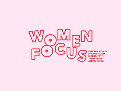 Foocus branding cheeky focus identity logo mark photo women