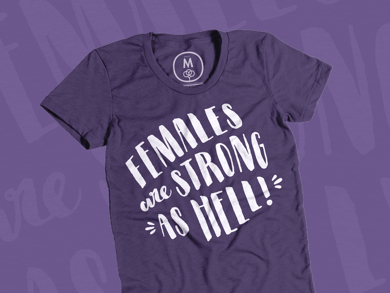 Dancing tee cb cotton bureau females feminism lettering letters pittsburgh purple strong as hell tee tee shirt tshirt typography unbreakable