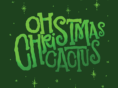 Oh Christmas… Cactus