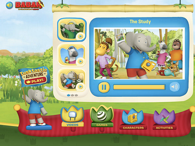 Babar and the Adventures of Badou Web Design