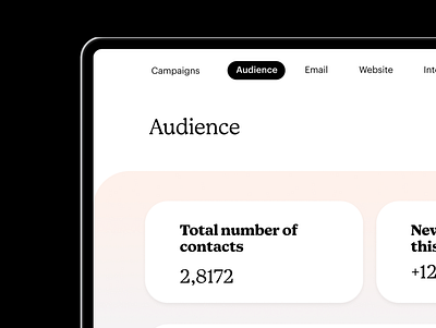 Audience dashboard concept audience dashboard marketing ui design web design