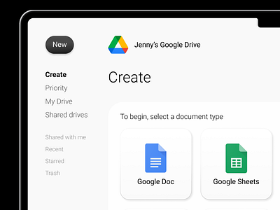 Google Drive Concept Design buttons dashboard design design ui ui design web design