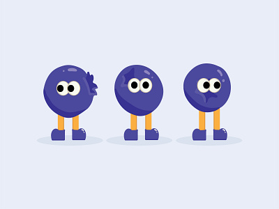 Blueberry Gang cartoon cute design food fruit illustration