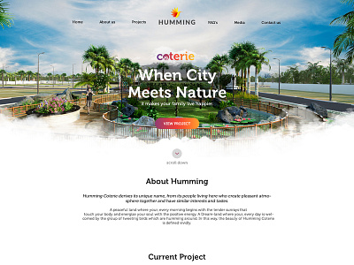 Humming Coterie design typography ui ux web website