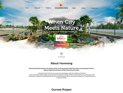 Humming Coterie index design ui ux web website