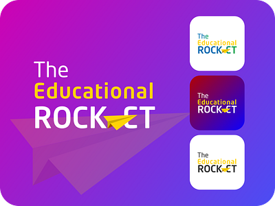 YouTube channel logo : The Educational Rocket branding logo rocket the educational rocket theeducational youtube channel logo