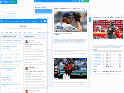 Sports Research Tab