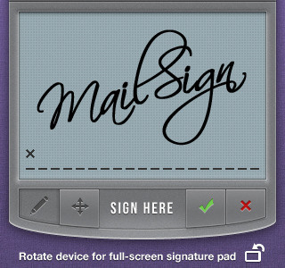 Mail Sign for iPhone