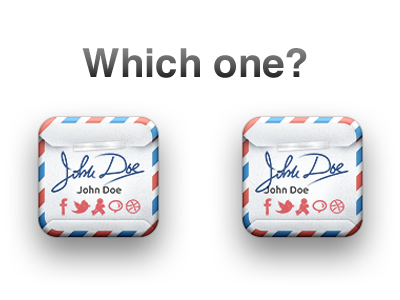 Which one? email icon ios ipad iphone mail signature