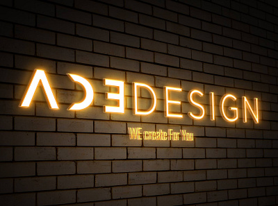 Logo For Ade design Marketing Agency animation app branding graphic design illustration logo motion graphics typography ui