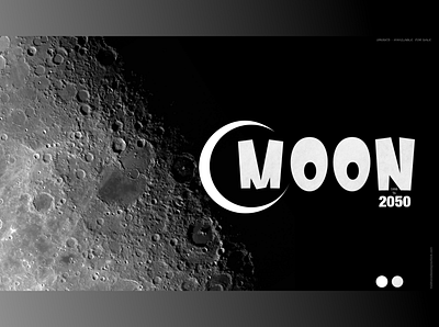 Moon Logo Concept brand branding design designer graphic design logo logo design moon planets typography ui ux