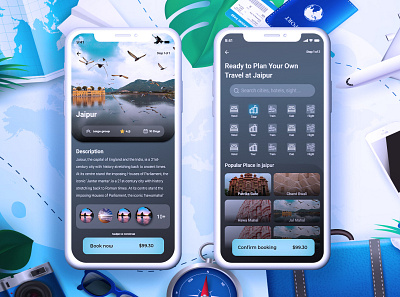 Travel App Concept app branding design designer graphic design mobile app design mobile ui tourism travel travel agency travel app travelling trip ui uiux ux