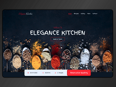 Landing Page for Restaurant