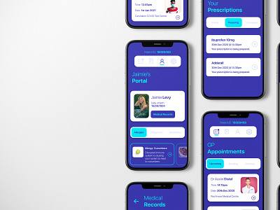 MediCord - Your Medical Information, At A Tap app coronavirus doctor app gp medical medical app medical care medical design minimal nhs ui ux