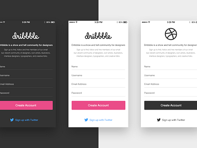 #001 Sign up daily ui design