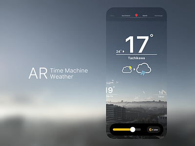 AR Time Machine Weather ar interface ios iphone time machine ui ux weather
