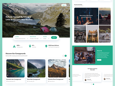 Landing Page - Campground Site