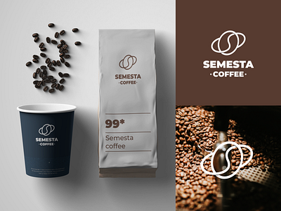 Semesta Coffee Logo Design brandidentity branding coffeeshoop graphic design logo logocoffee logocoffeshoop