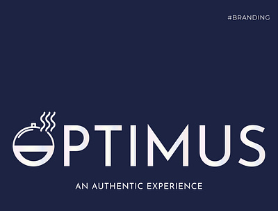 Optimus - An Authentic Experience - The Fine Dining Restora Logo branding graphic design logo
