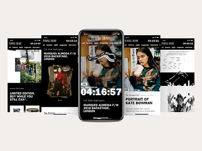 Purple Diary • Mobile-first concept