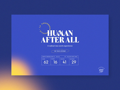 Human After All • Countdown animation colourful countdown design desktop gradient noise
