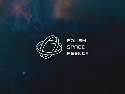 Polish Space Agency logo project agency cosmos logo obervatory poland space