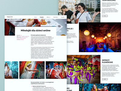Event agency web redesign