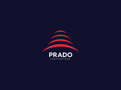 Prado Construtora branding company construction logo logo design loyall prado vector