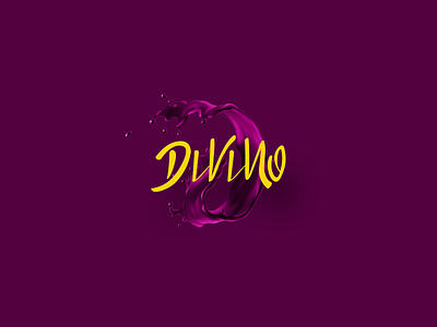 Divino Açaí açai açaí branding creative design divino handmade illustration lettering logo logotype loyall script wonderful