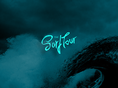 The SurfTour branding bro creative design handmande lettering logo logotype loyall school sea surf typography wave