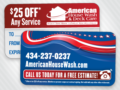 Referral Card america business card cleaning service coupon referral card