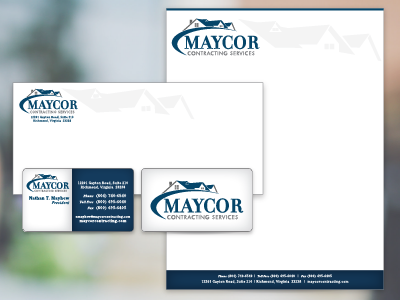 Maycor Branding branding business card envelope identity package letterhead