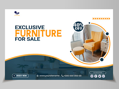 Furniture Poster banner flyer graphic design poster