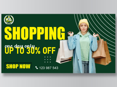 Shopping Banner banner banner design design flyer flyer design graphic design