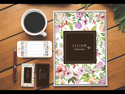 corporate identity for flower shop