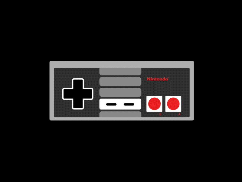 Nintendo Control Evolution after effects illustrator loop motion graphics nintendo