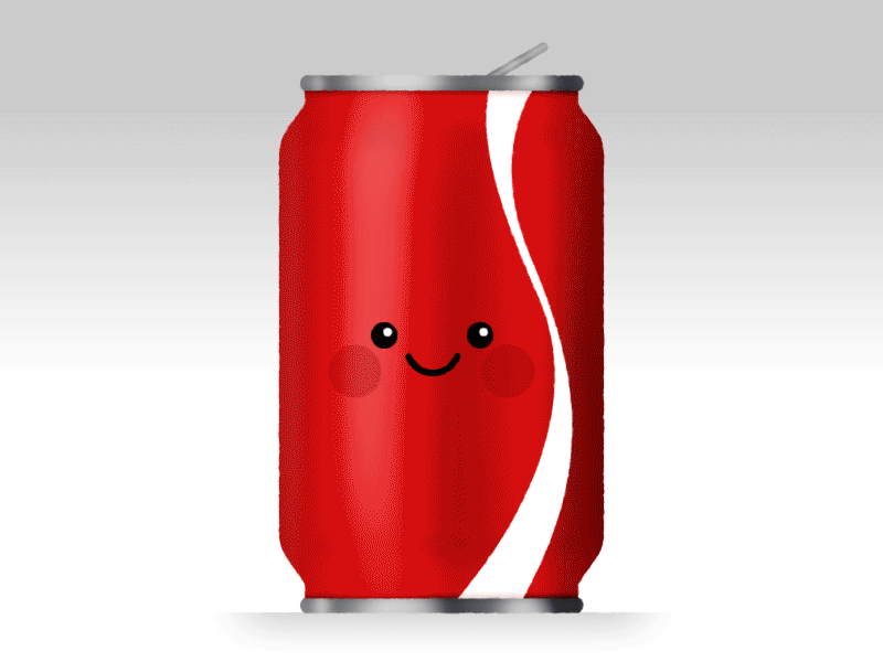 Happy Coke Can after effects can character coke loop motion graphics photoshop