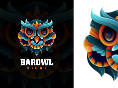 Barowl 3d animal character crocodile graphic design illustration logo vector