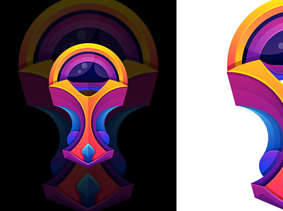 TRALOVE clan color colorful gradient graphic design logo logotype modern symbol vector