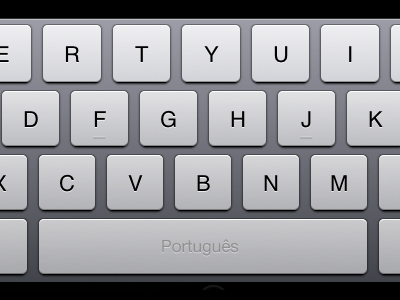 iPad keyboard suggestion