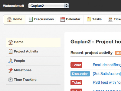 Goplan2 Redesign app design projectmanagement rails web